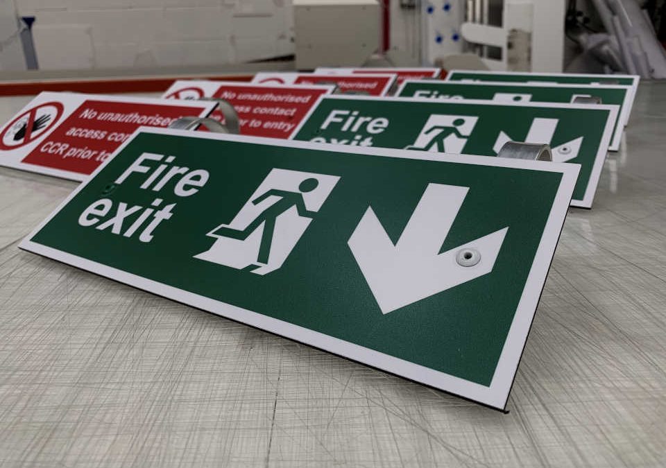 Fire Exit Safety Signs